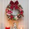 12 Pieces Buffalo Plaid Bows Burlap Decorative Bow Velvet Bows for Wreaths for Halloween Christmas Tree Party Decoration(Red and Black,4 x 4 Inch)